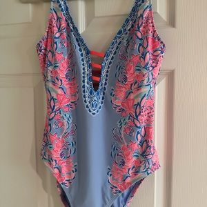 Lily Pulitzer Jaspen one piece swimsuit - blue